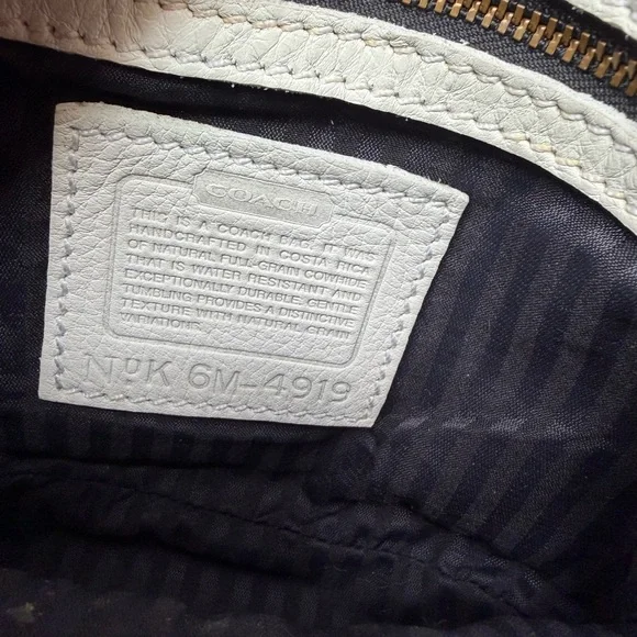 Coach Cream Leather Crossbody Bag - Picture 4 of 5